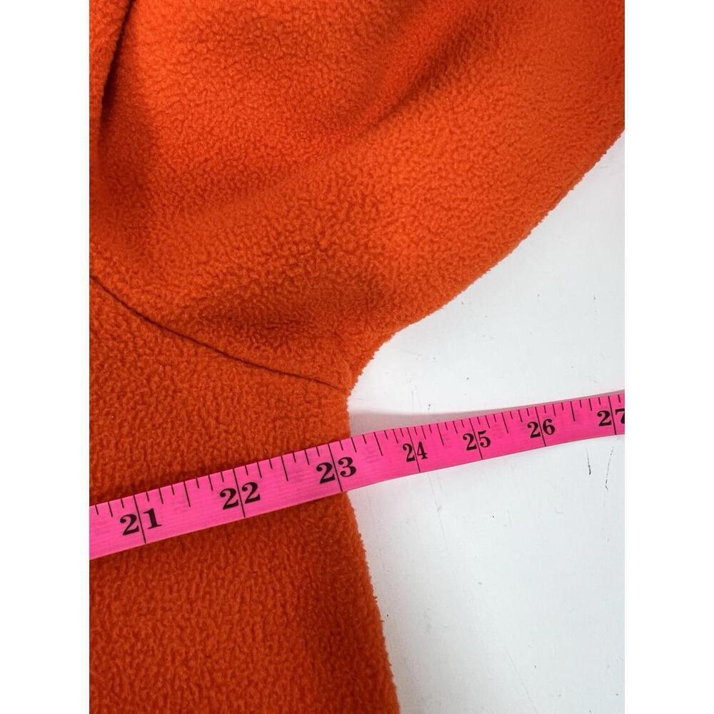 Vtg Ralph Lauren Polo Jeans Co Fleece Hoodie Orange Blue Hood 90s Mens L - Picture 5 of 6